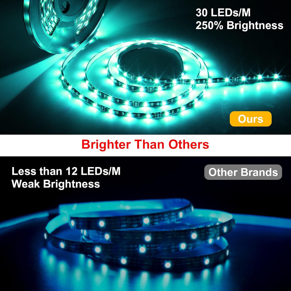MIHEAL Led Strip Lights Kit 65.6ft 5050 SMD RGB Flexible LED Tape Lights with...
