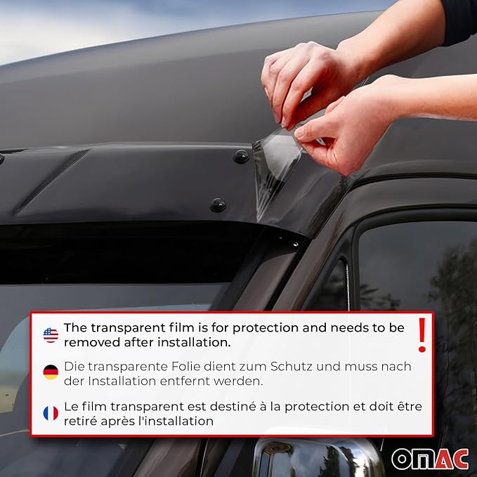 OMAC Front Windshield Sun Visor Protector
