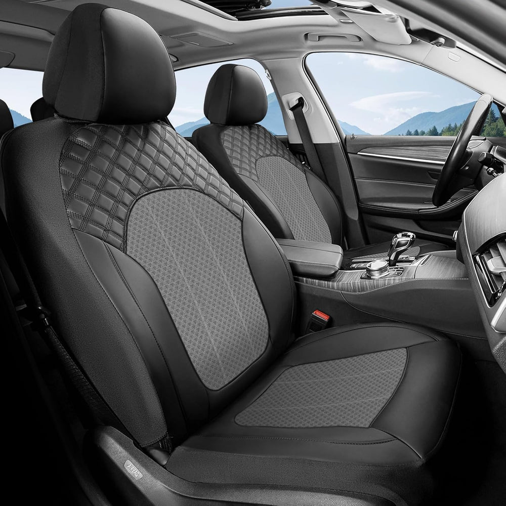 Leather Seat Cover, Car Seat Covers Front Set, Waterproof Car Seat Protectors...