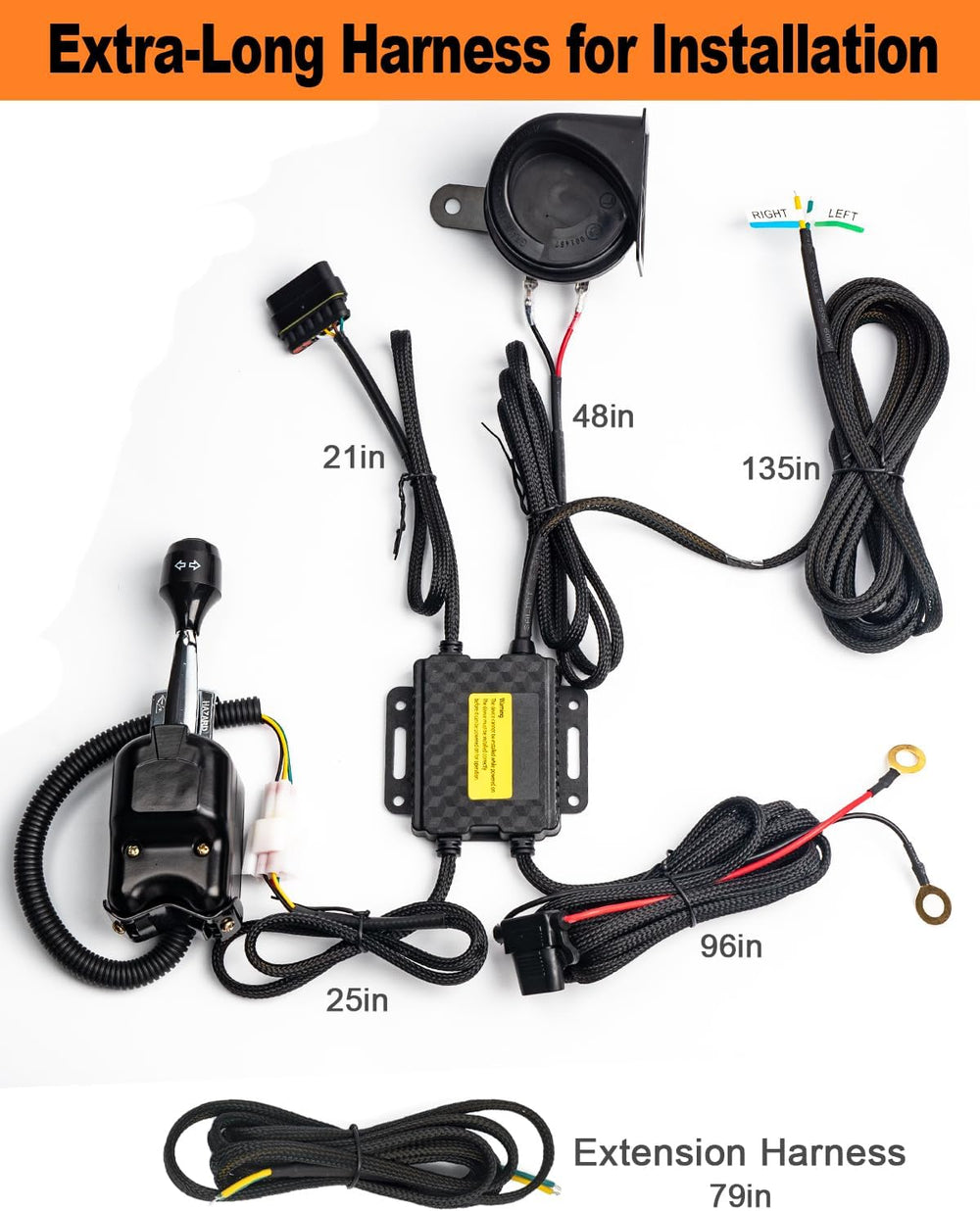 UTV Turn Signal Kit with 110dB Horn, Plug and Play