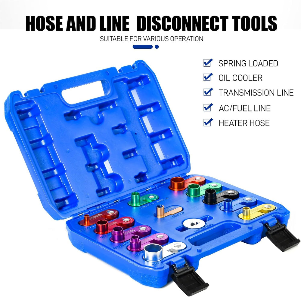 13 Piece Aluminum Spring Disconnect Set, Fuel AC Line Disconnect Kit