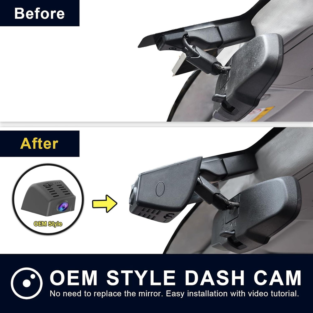 Front 4K & Rear 1080P Dash Cam for Subaru Forester 2016-2024 (Model A)
