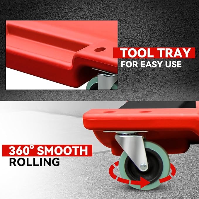 Auto Dynasty 40 Inches Mechanic Creeper, Automotive Garage Repair Low Profile