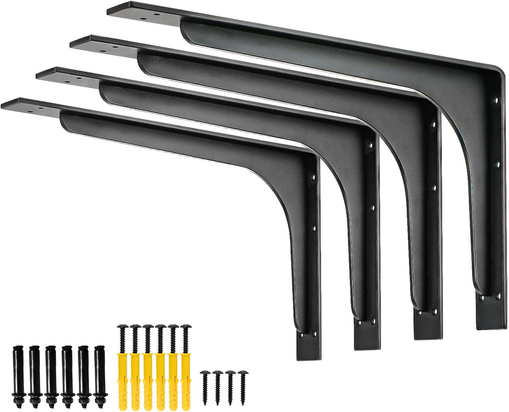 (16 INCH x 9.5 INCH) Shelf Bracket ,L Shelf Brackets,max Load 300lbs, Premium...