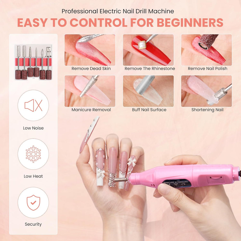 Nail Kit for Beginners with Everything, Practice Hand & Storage Gift Bag