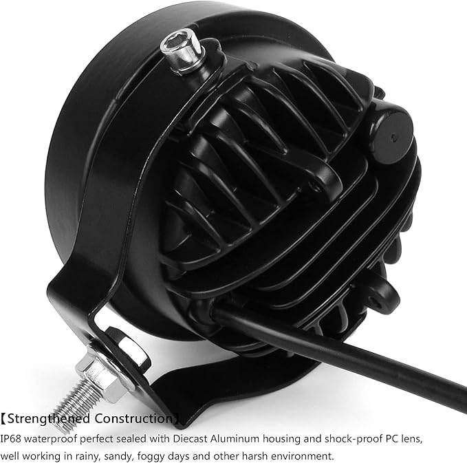 4 Inch Round Led Pod Lights, 60W Led Off Road Driving Fog Lights, Spot