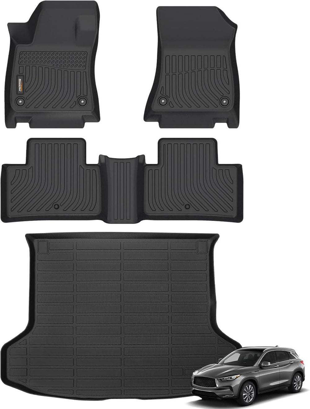 Binmotor-All Weather Car Floor Mats and Cargo Liner Set