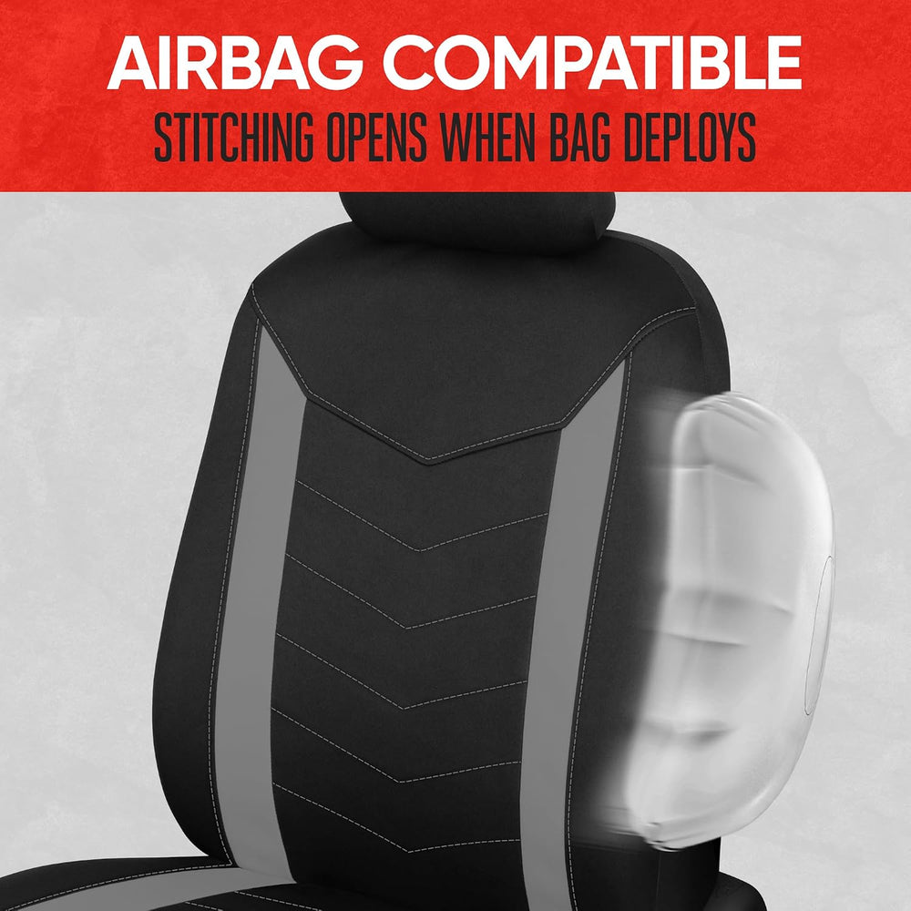 Motor Trend SpillGuard Seat Covers for Cars Trucks SUV – Gray Seat Covers wit...