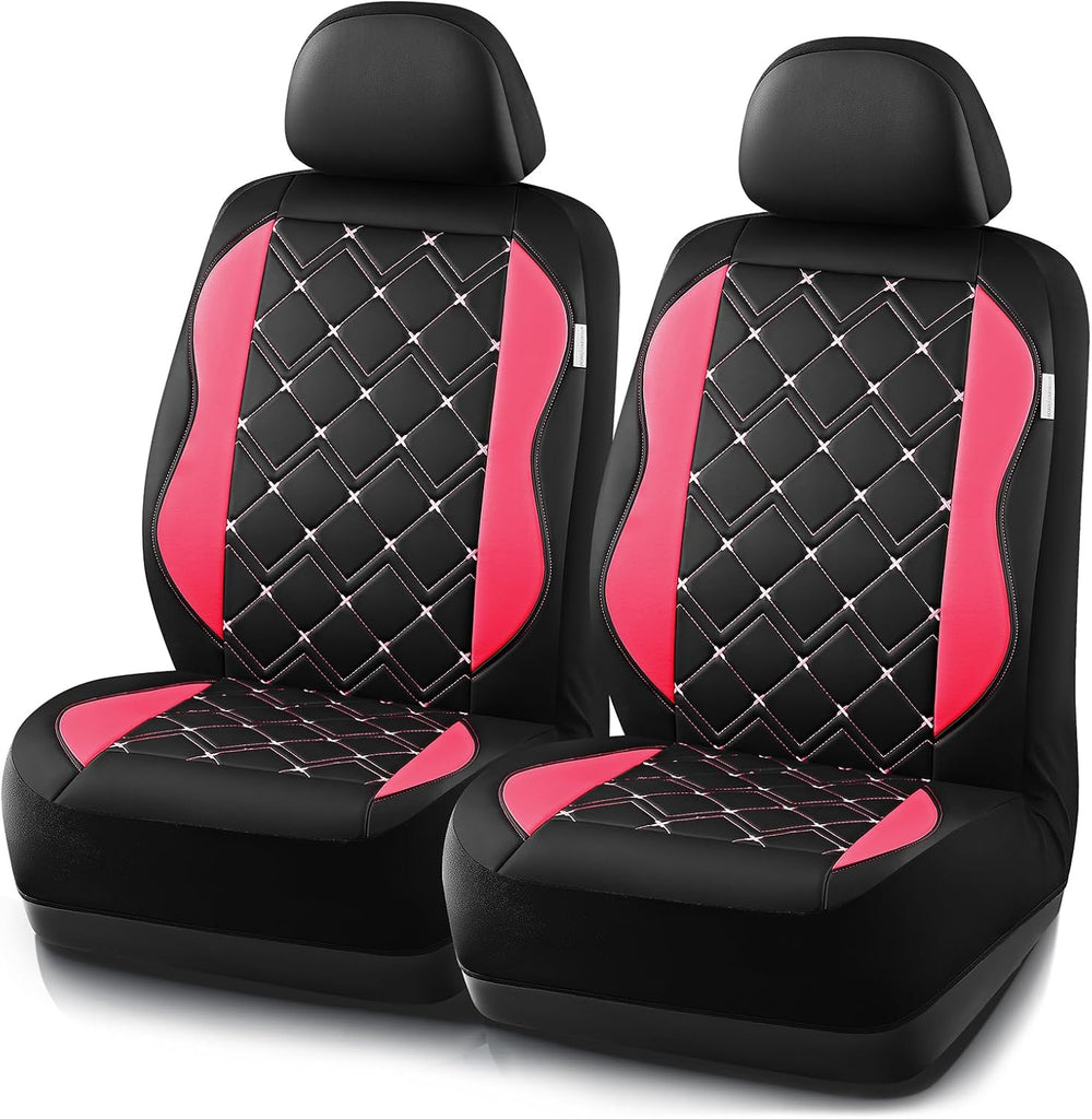 Road Comforts Seat Covers, Premium Leather Car Seat Covers Front Seat for Wom...