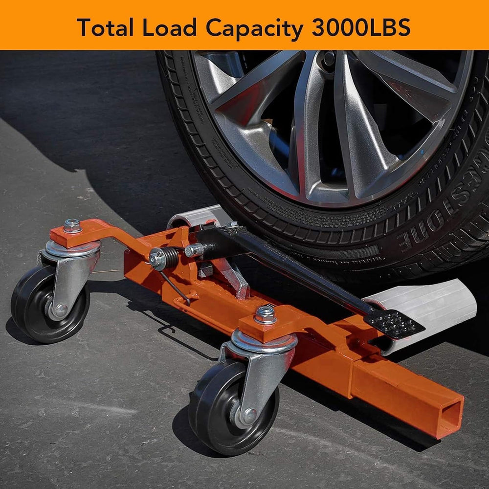 TrailBlaze Heavy Duty Hydraulic Car Wheel Dolly Set – 1500 lbs per Dolly, Veh...