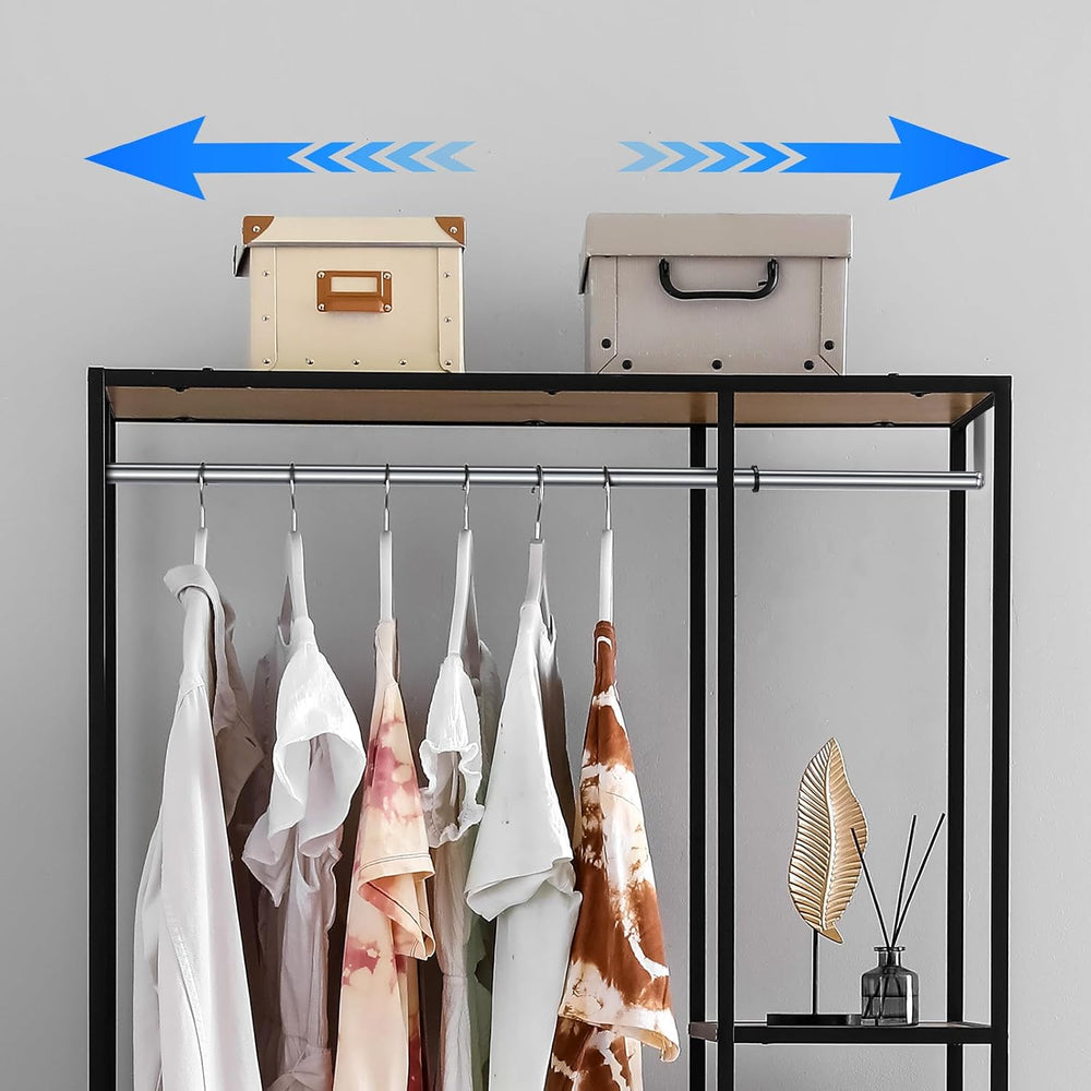 Threehoney Expandable Closet hanger Rod for Wire Shelf, 24-41 Inch, Silver