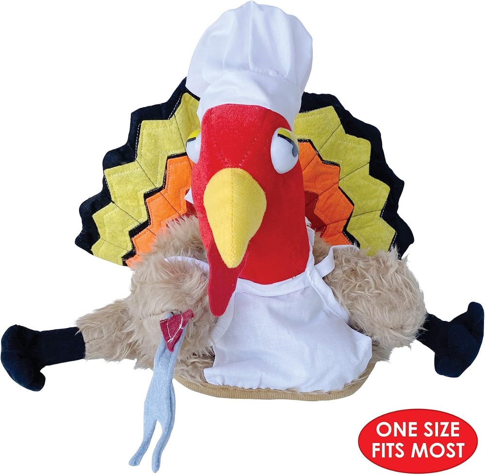 Beistle Unisex Plush Chef Turkey Hats, 2 Pieces โ Thanksgiving Dinner Party S...