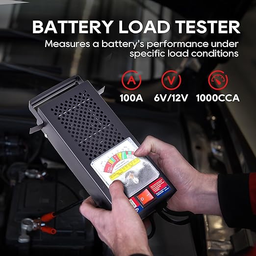 TOPDC Car Battery Tester, Battery Load Tester 100-1000 CCA, Automotive Battery