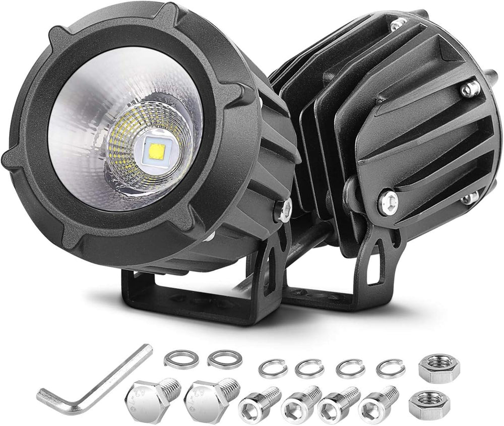 LED Driving Lights, Nirider 2PCS 50W Round 3.5 Inch Motorcycle Fog Lights Spo...