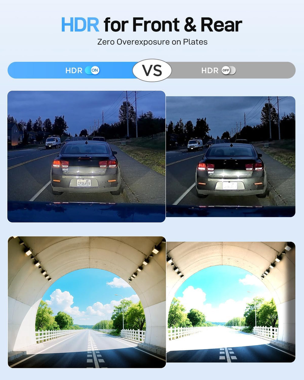 VIOFO A229 Ultra 2CH Dash Cam Front and Rear, Dual 4K Dashcam HDR with GPS