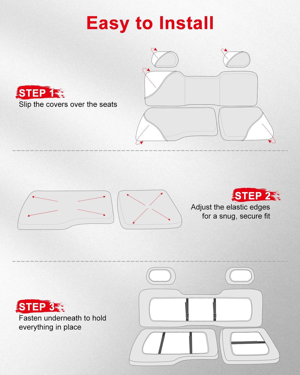 UTV Seat Covers Compatible with Polaris Ranger Crew 1000 Premium 2020โ2025 an...