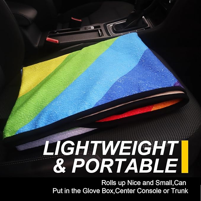 Back Seat Cover for Car Trucks Van SUV, Waterproof Rear Bench Towel Seat Covers