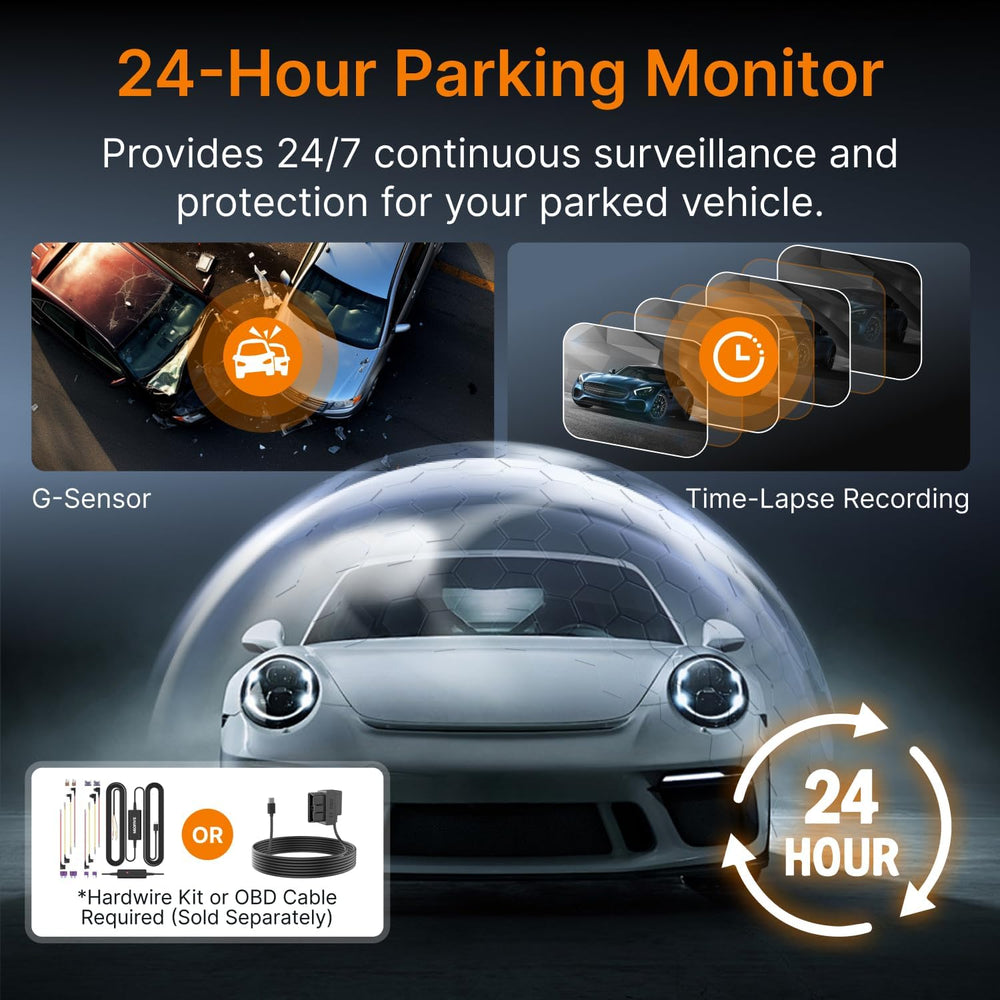 Miofive S1 True 4K Front Dash Cam, 5GHz Wi-Fi, 32GB GPS Speed Camera Alerts