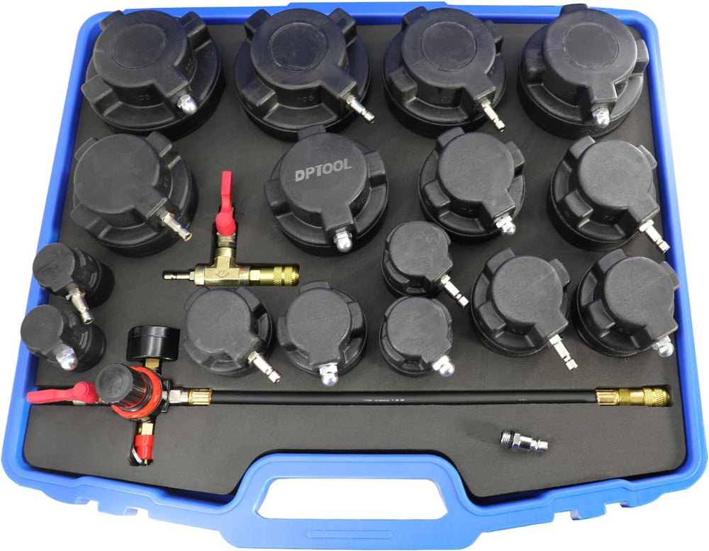 DPTOOL Turbo System Leakage Tester Kit 19Pcs Turbo Boost Leak Tester