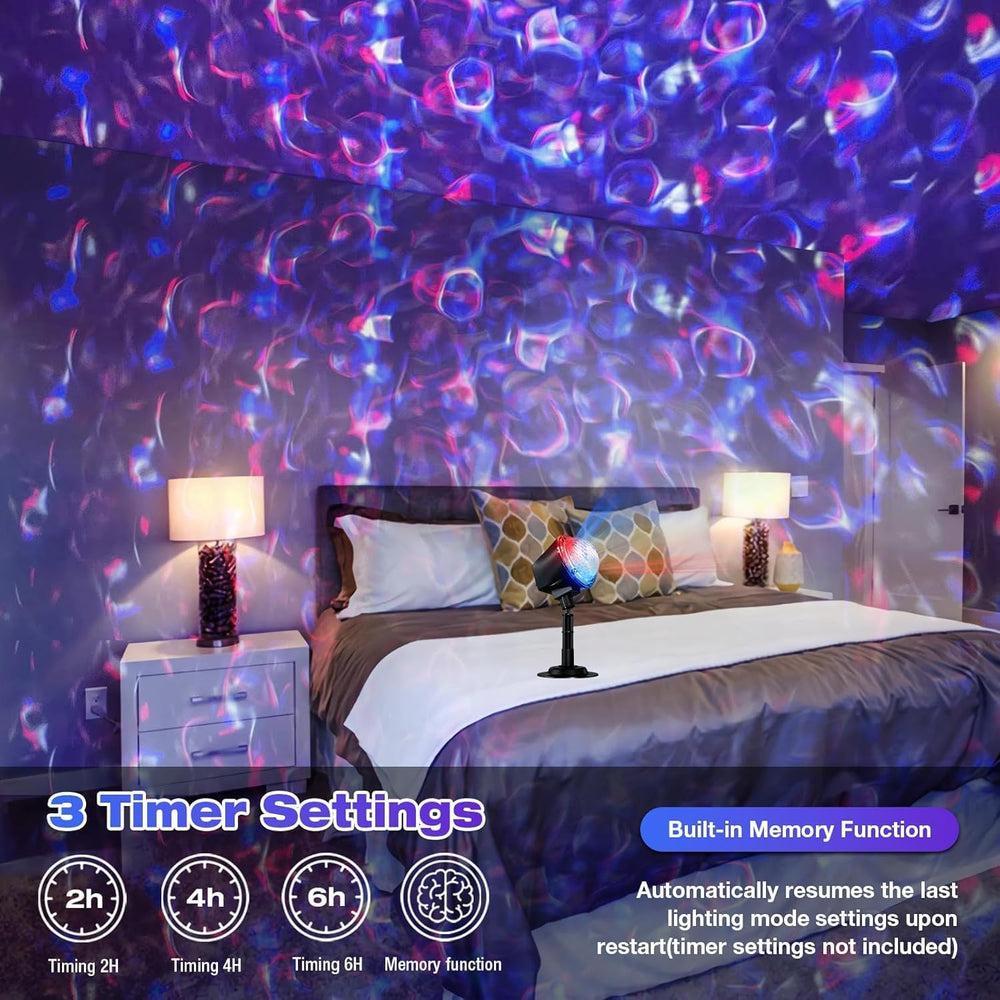 Christmas Ocean Wave Projector Light Outdoor๏ผHalloween Water Effect Lamp