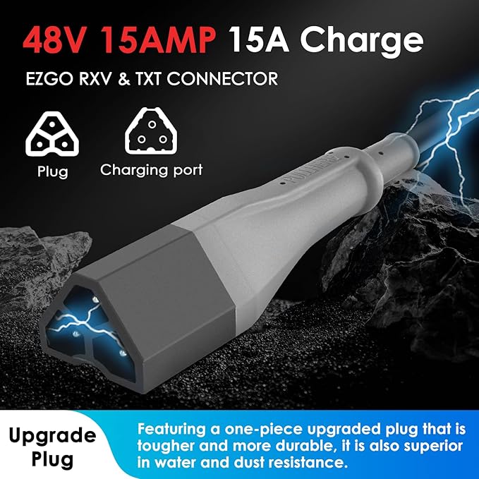15 AMP Golf Cart Charger for 48 Volt EZGO RXV & TXT