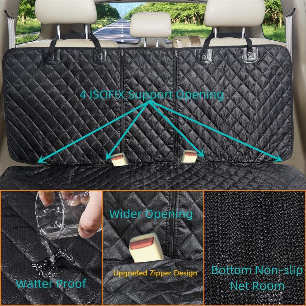 ANOSOSPECIAL Dog Car Seat Cover for Back Seat,Car Seat Protector for Dogs Non...