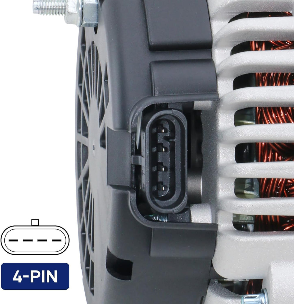 Alternator High Output 253 AMP Replacement New for 2001-2004 Chevrolet Silver...
