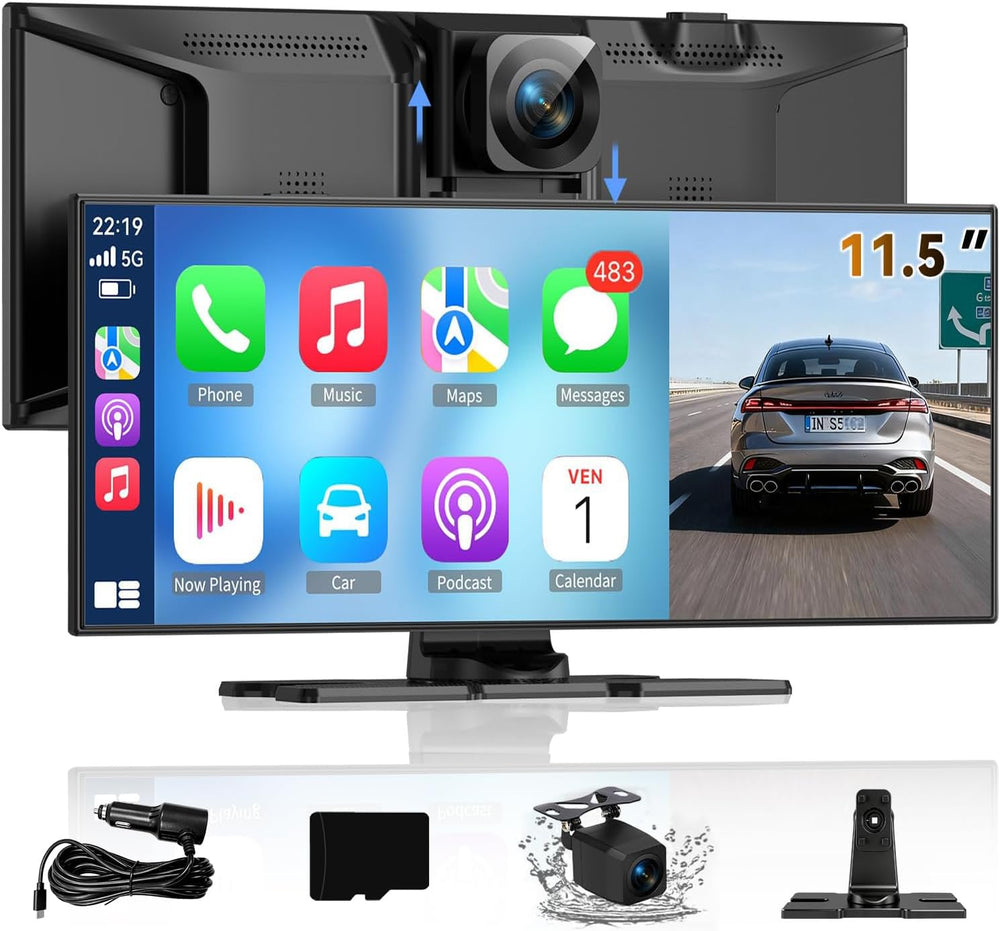 Wireless A-pple Carplay Screen for Car, Largest 11.5'' Carplay & ...
