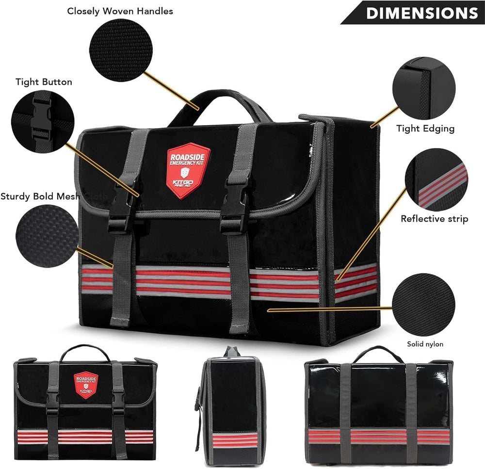 Car Emergency Kit (126 Piece)๏ผGift for Father Women Friend, Premium Roadside ...