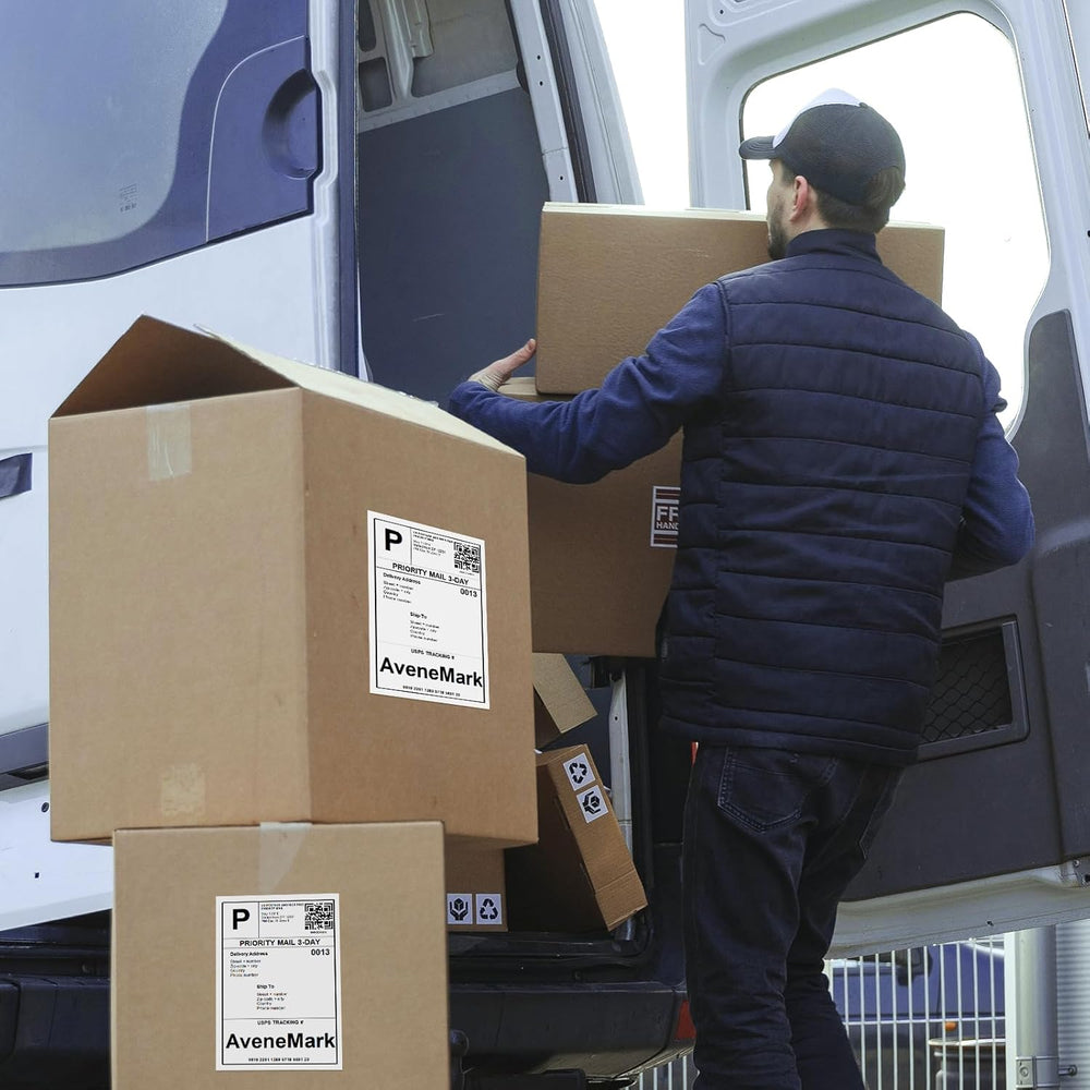 500 Sheets1000 Shipping Labels 8.5" x 5.5" Half Sheet Self Adhesive...