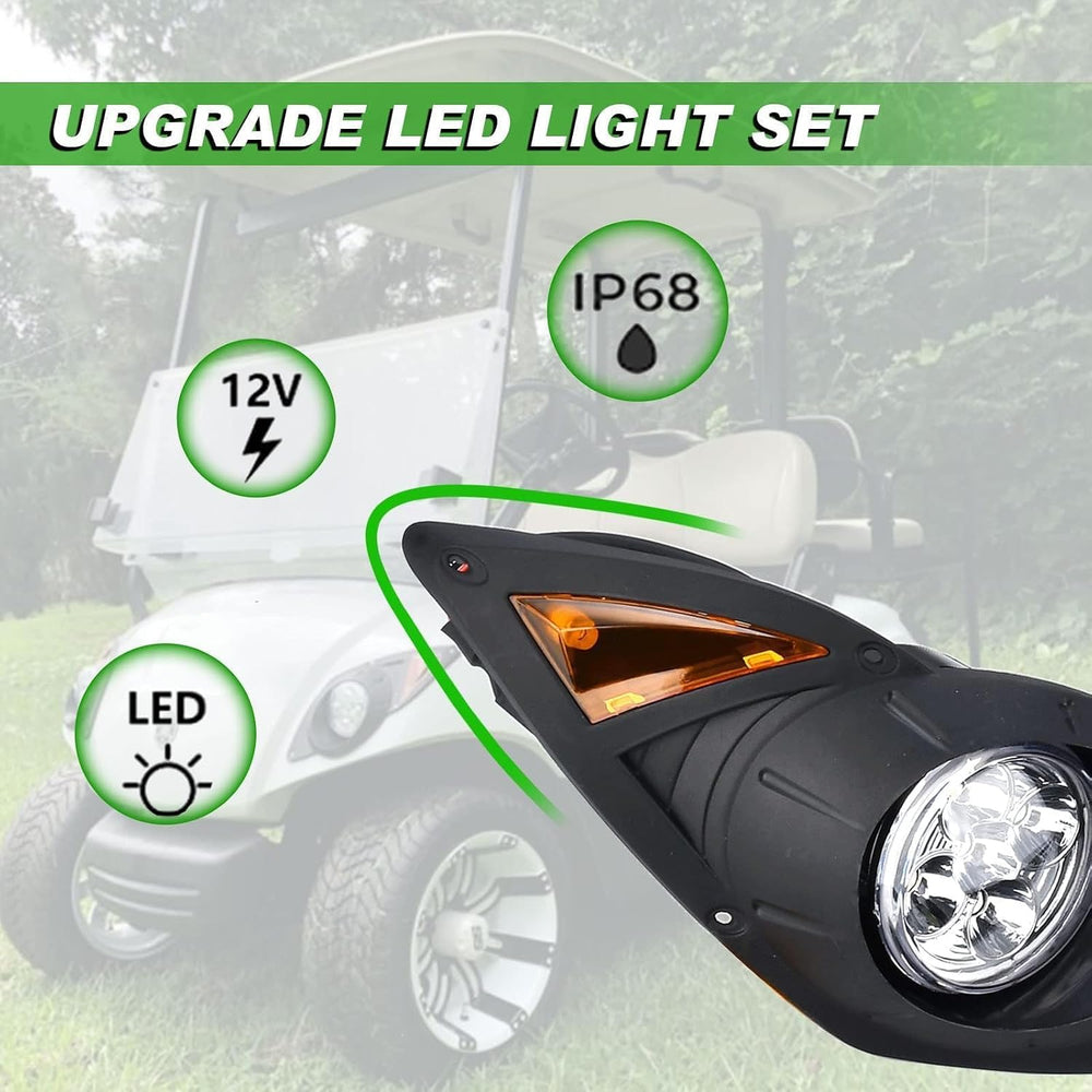 Headlight Tail Light Kit for Yamaha G29 Drive Golf Carts 2007-UP