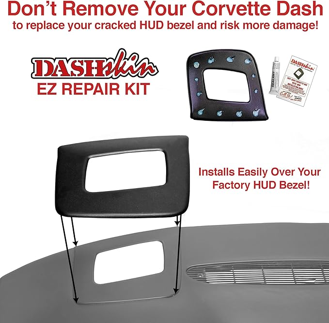 DashSkin Molded Heads Up Display HUD Bezel Retrofit Kit Compatible