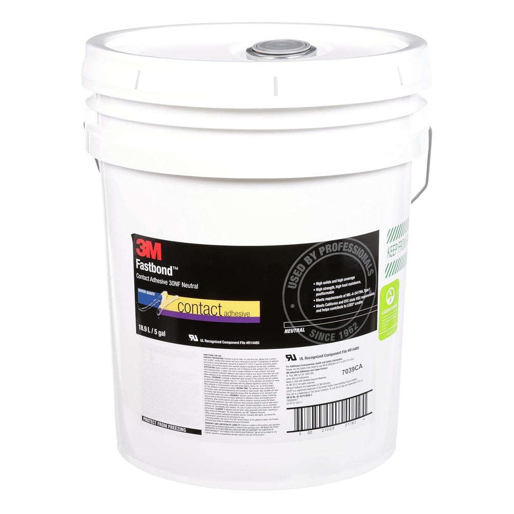 3M Fastbond Contact Adhesive 30NF, Neutral, 5 Gallon Drum (Pail)