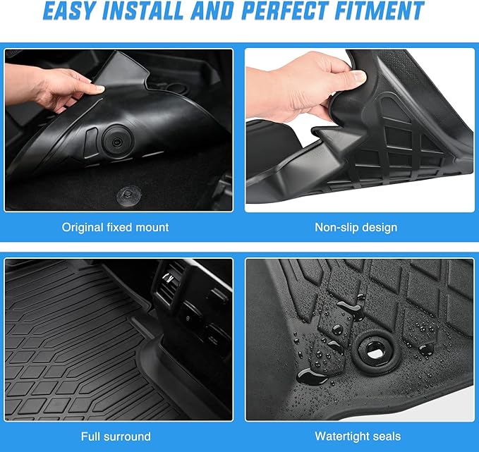 Nilight TPE Floor Mats for Hyundai IONIQ 5 SE Standard Range SE SEL 2022 2023