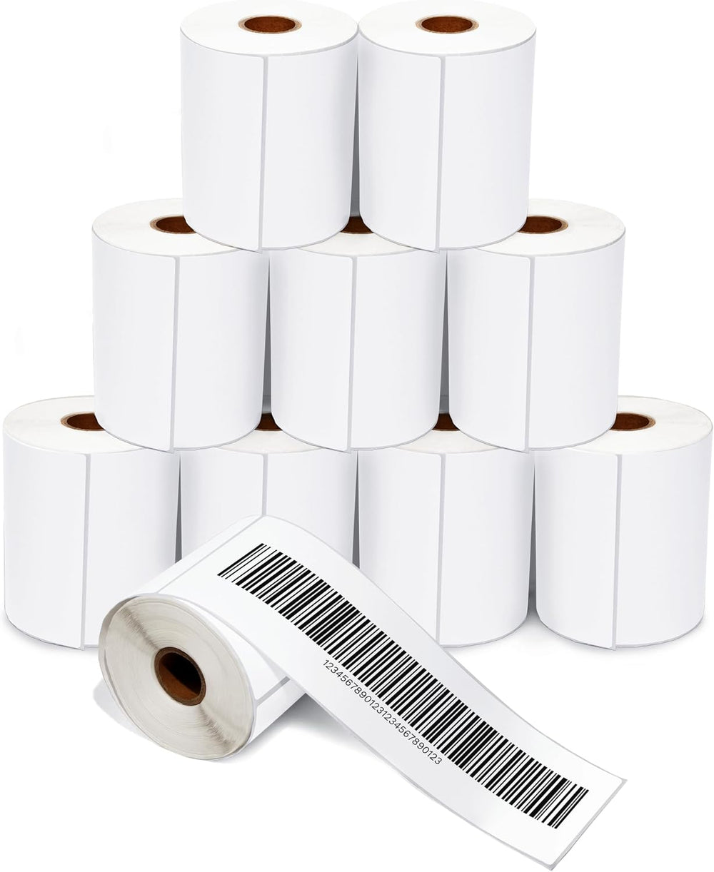 4" X 10" Direct Thermal Labels (1600 Count, 10 Rolls)