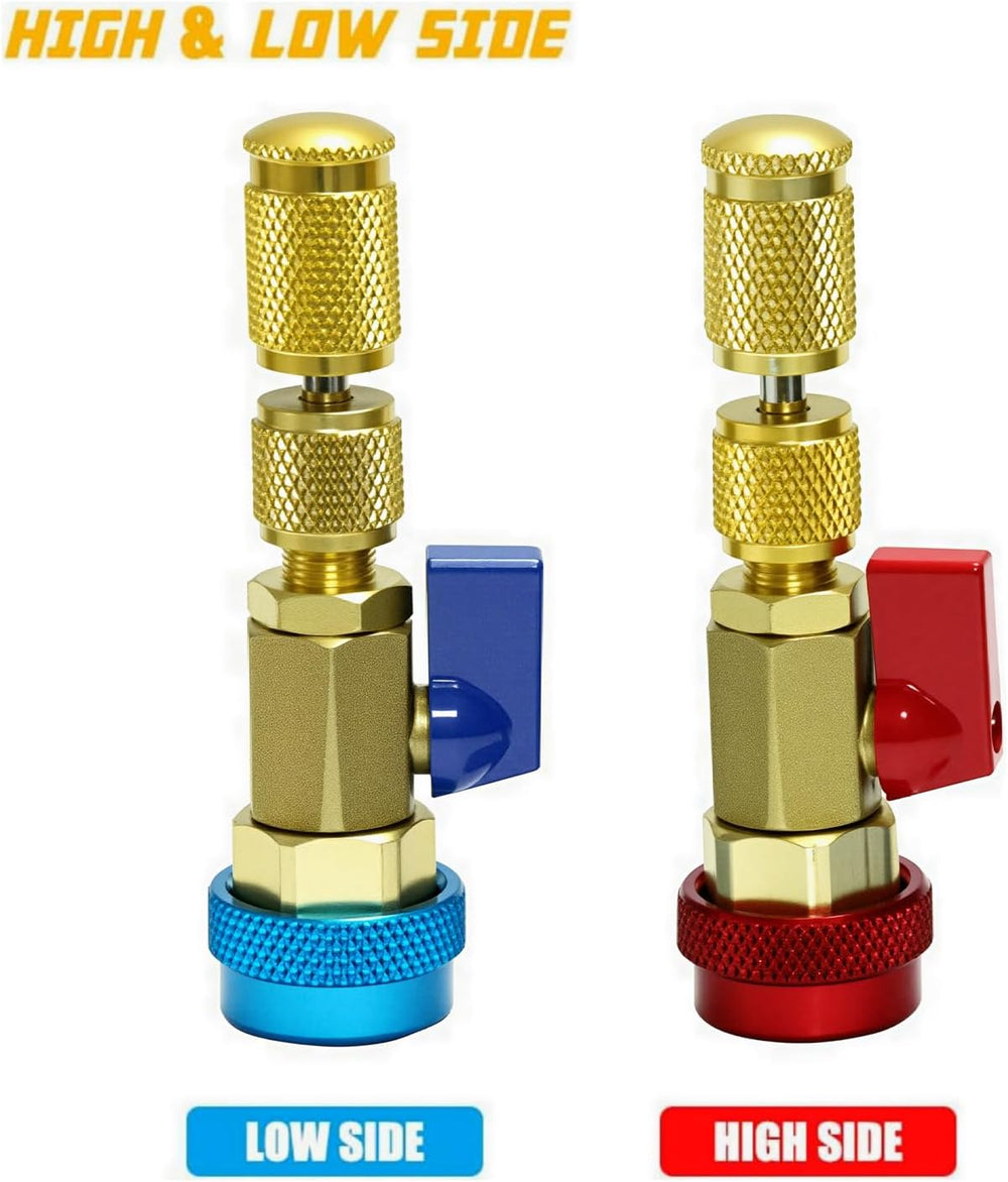 R134A R1234YF Air Condithoning Valve Core Remover Tool, High Low Pressure Val...