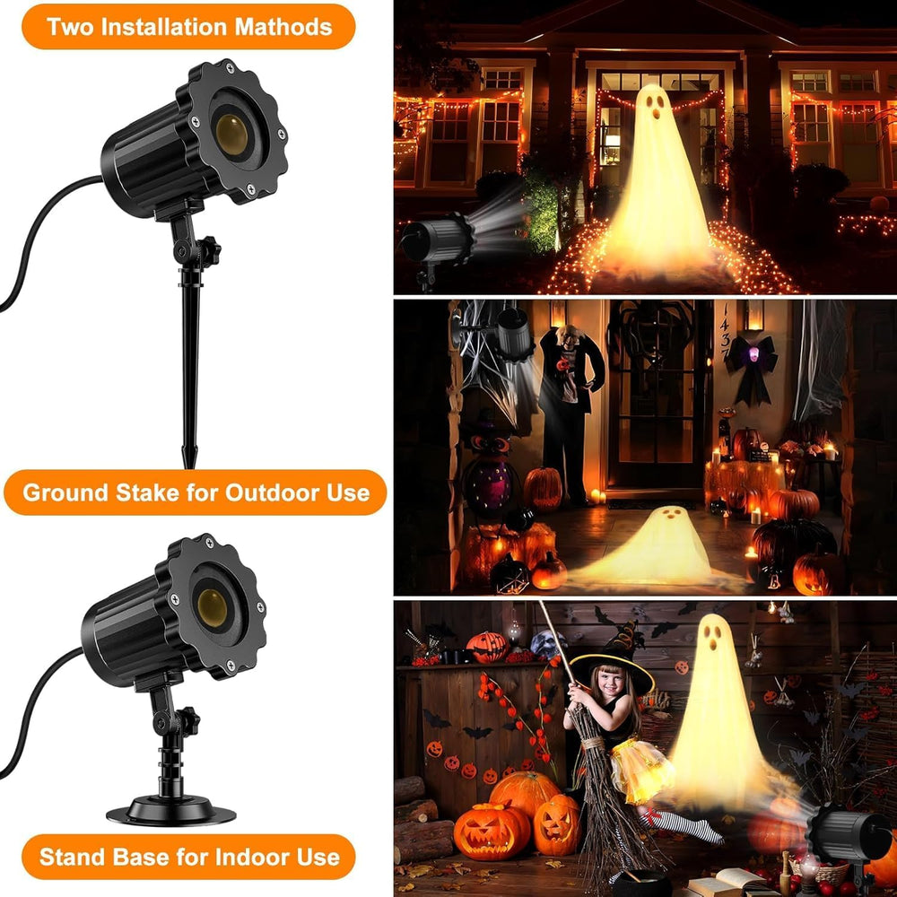 Halloween Projector Lights Outdoor, Ghost Halloween Projector for Yard