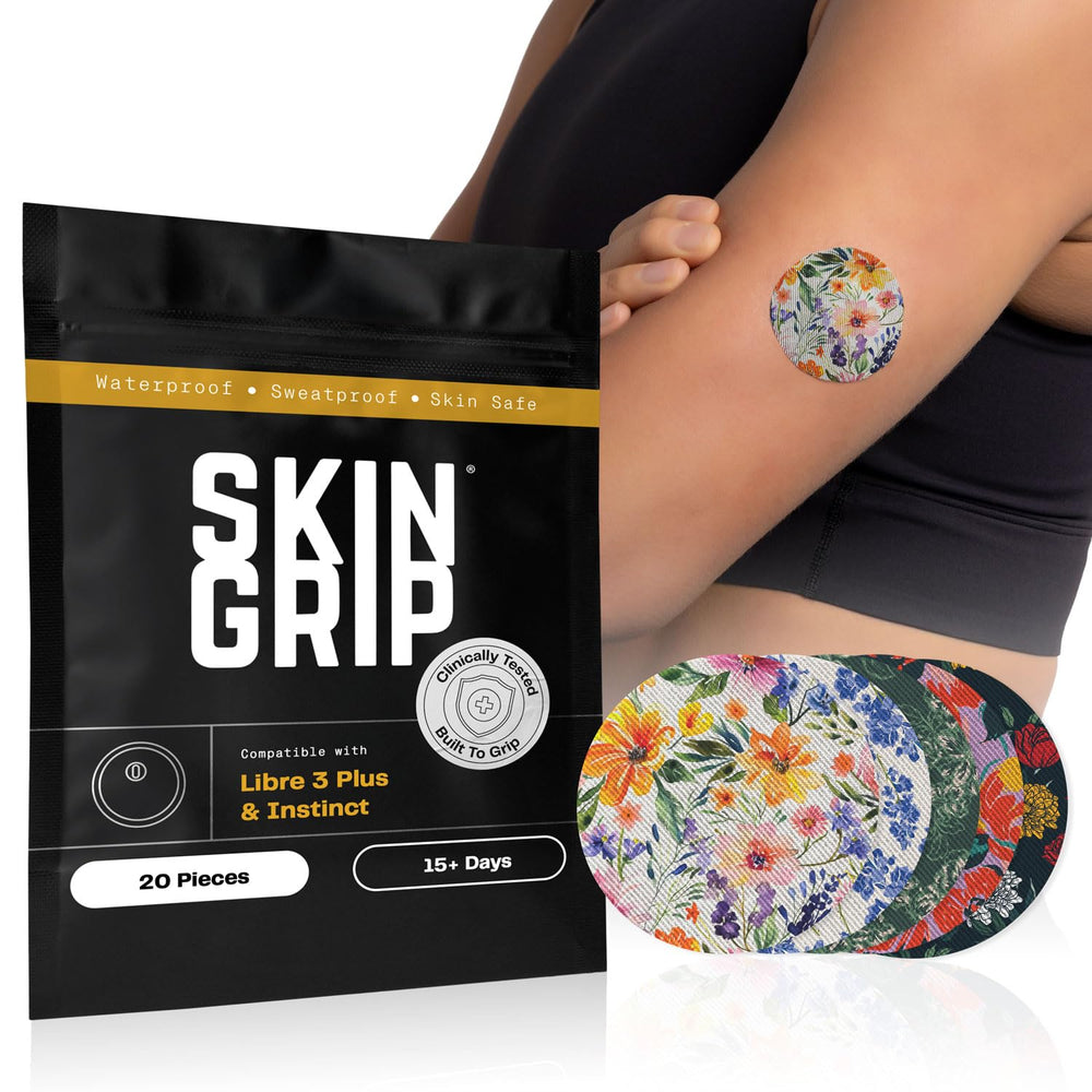 Skin Grip Freestyle Libre 3 & Instinct Sensor Covers, 10 Pack, Secure Hold