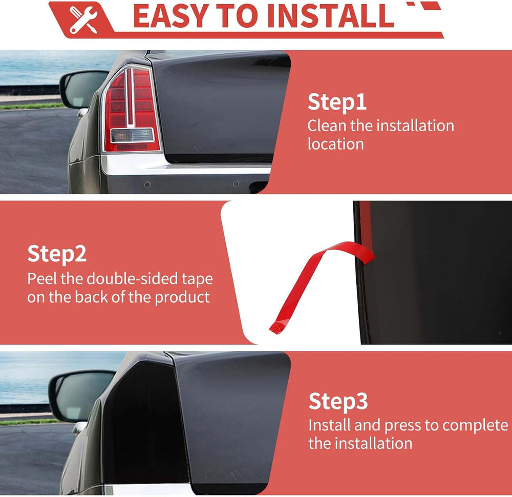 Tail Light Lamp Cover Guard Blackout Kit Exterior Accessories Compatible with...
