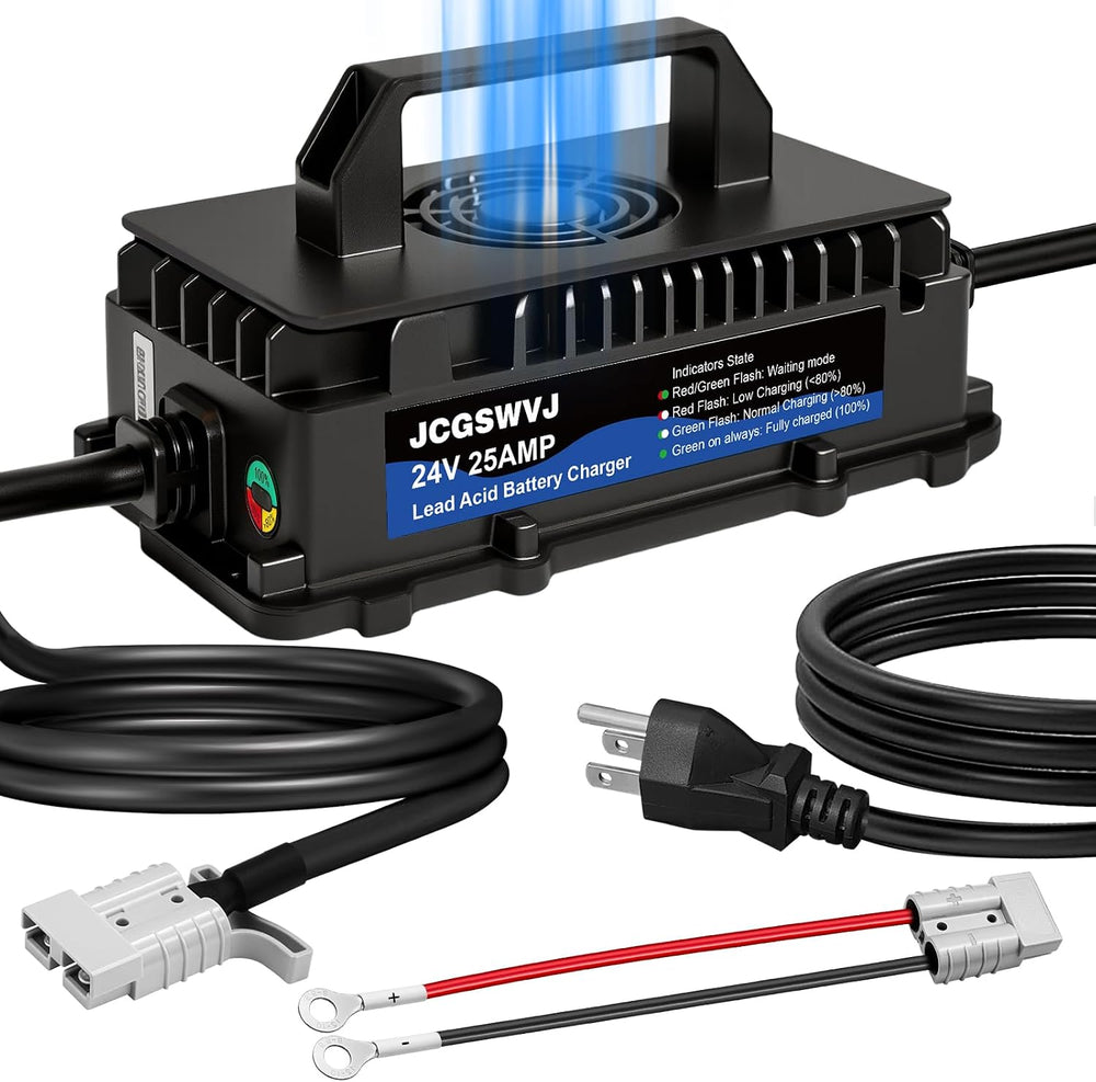 24V 25A Scissor Lift Battery Charger, 24V Golf Cart Battery Charger, 24 Volt ...
