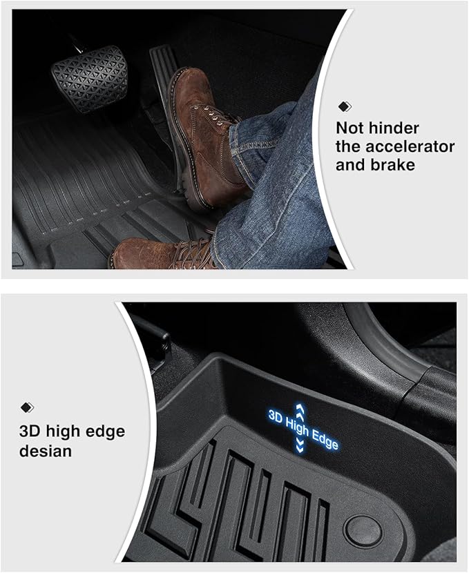 Powerty Floor Mats for 2018-2024 BMW X3 / 2019-2024 BMW X4, Custom Fit for BMW