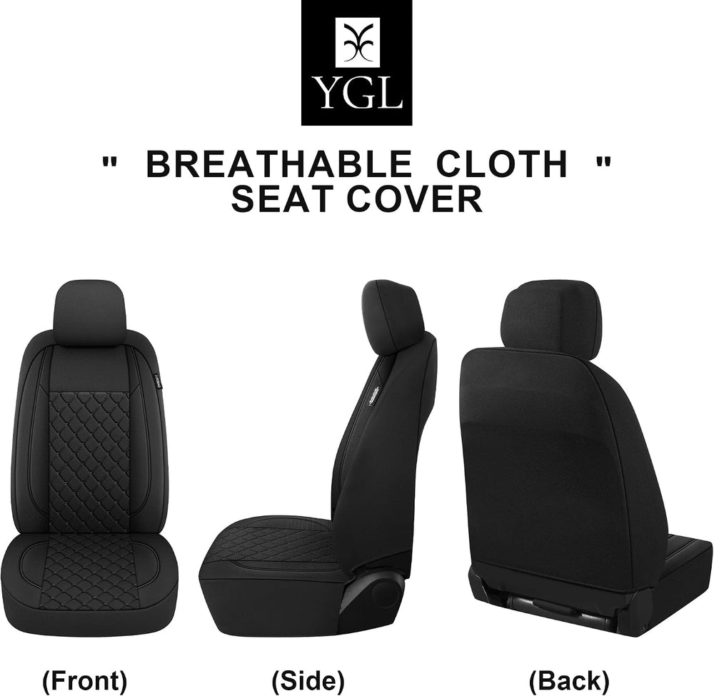 Breathble Car Seat Covers Full Set,Washable Seat Covers for Cars,Premium Clot...
