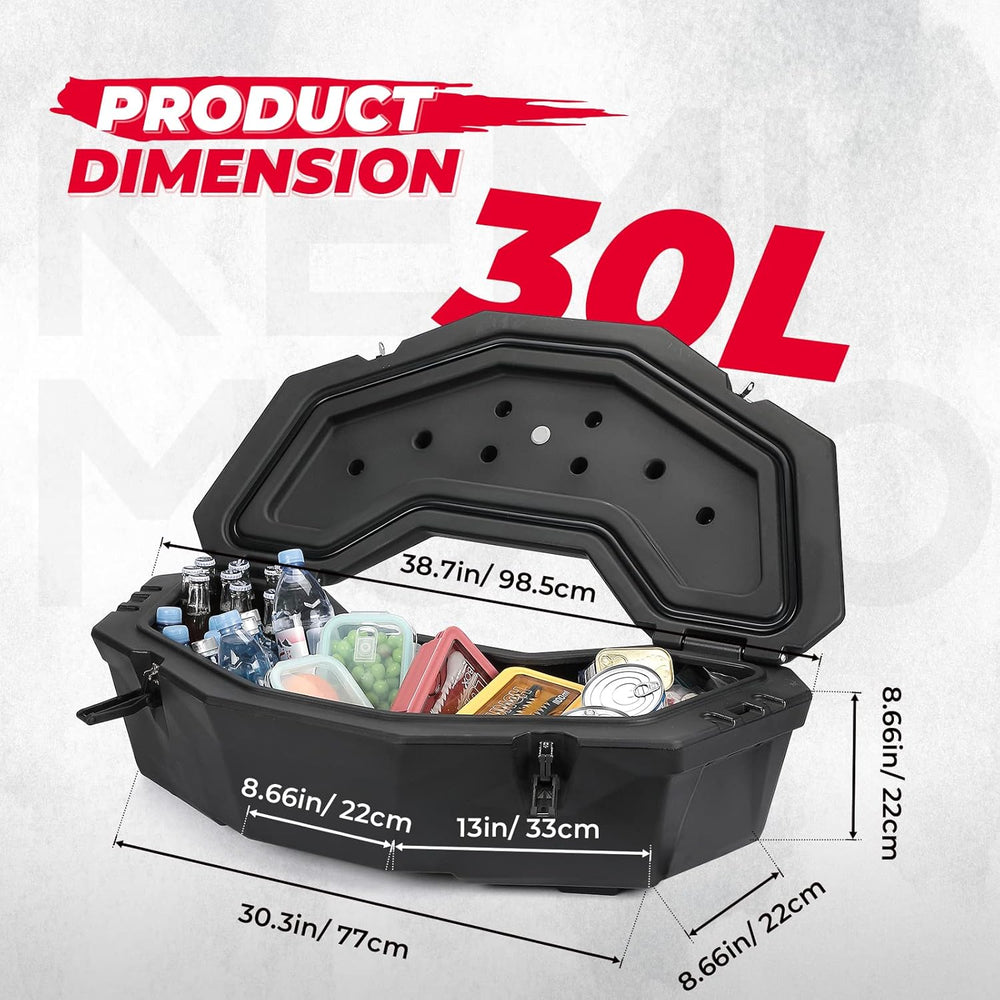 Kemimoto X3 Bed Box, X3 Trunk Storage Box, X3 Max Rear Rack Cargo Box Compati...