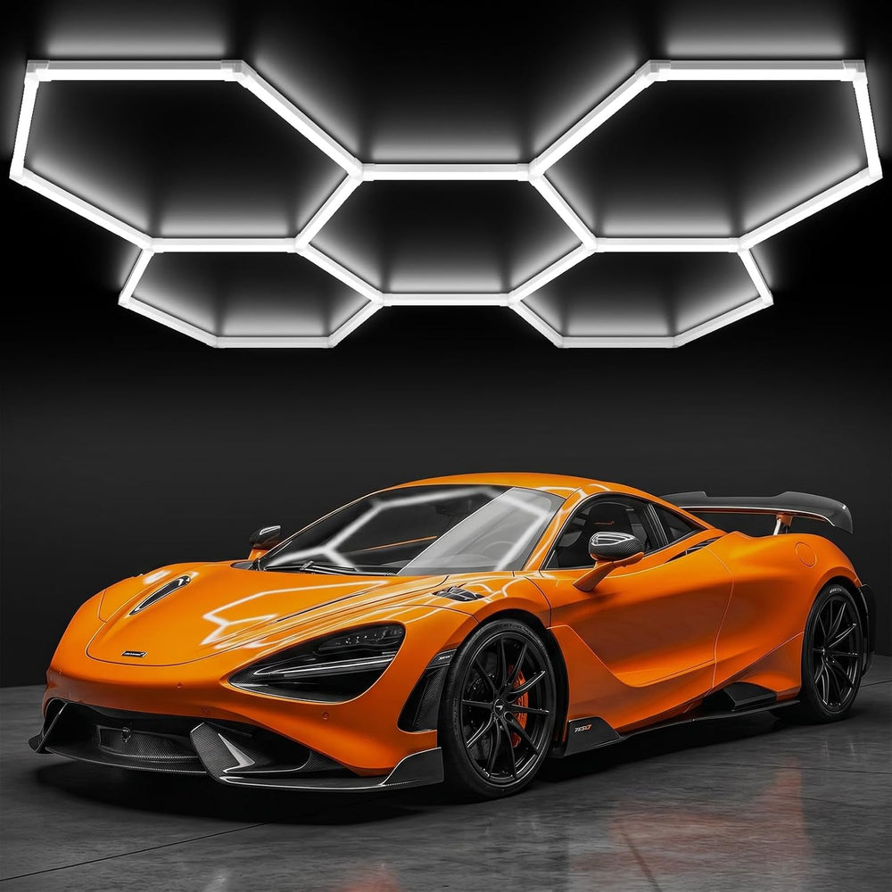 Hexagon Garage Lights, 25 Pack 25920LM Super Bright LED Garage Lights, 6500K ...