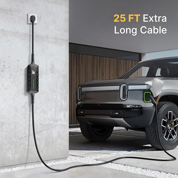 Level 2 EV Charger ETL Certified, 40A 9.6KW Home Charging Station, Plug-in NEMA