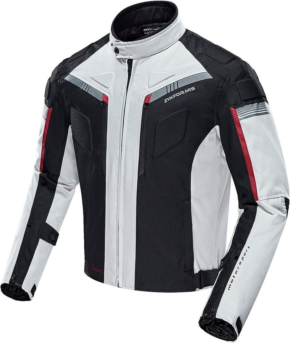 Motorcycle Jacket for Men with Removable CE Armor All Season