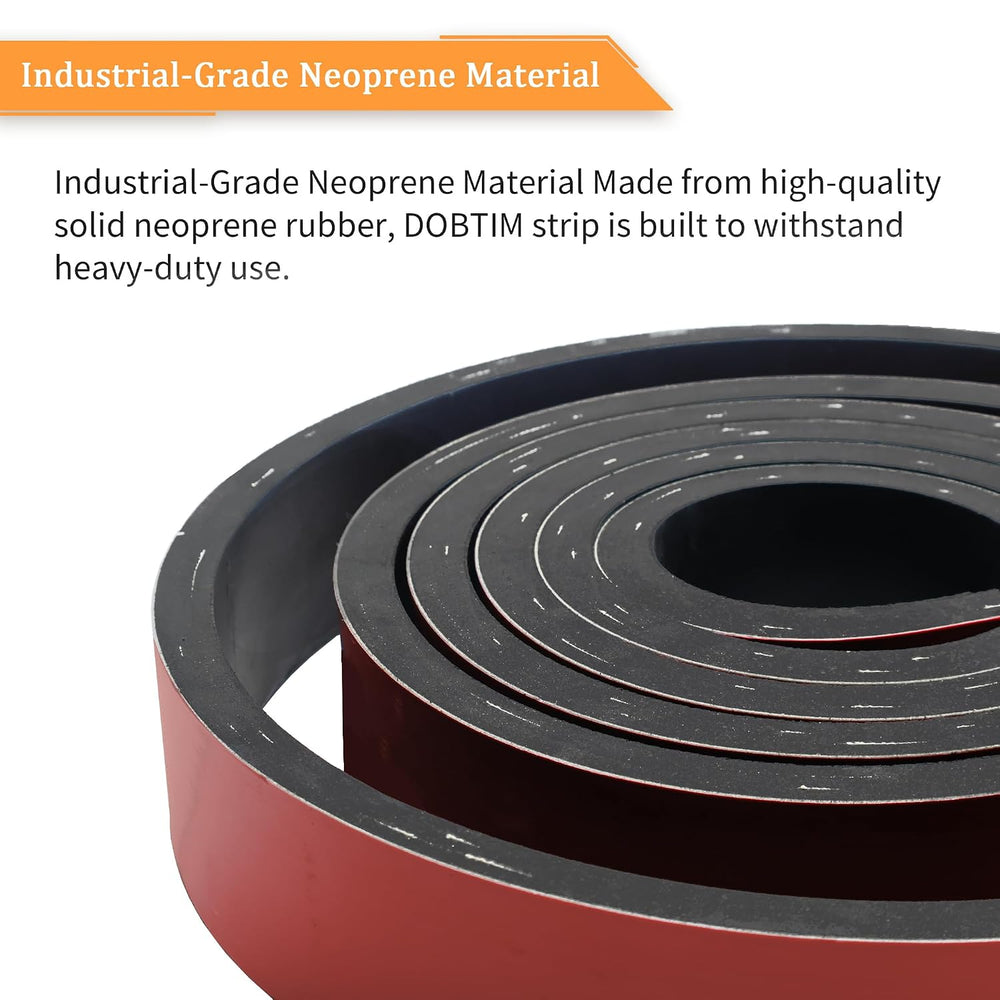 Reinforced Adhesive Solid Rubber Strips Cloth Inserted, 1/2" Thick x 2&q...