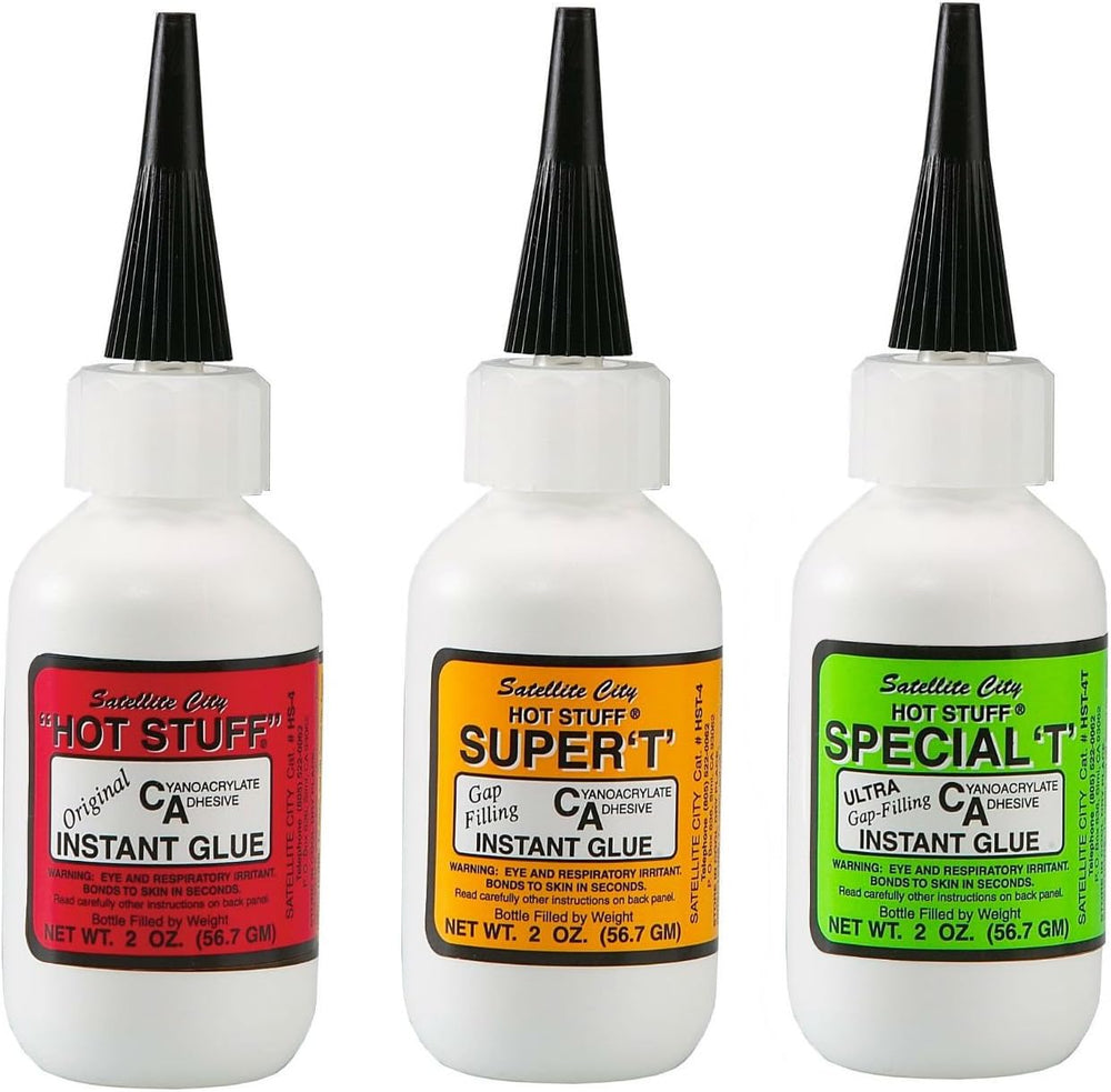 CA Glue Set of 3 - (1) Original Thin, (1) Super T Medium, (1) Special T Thick...