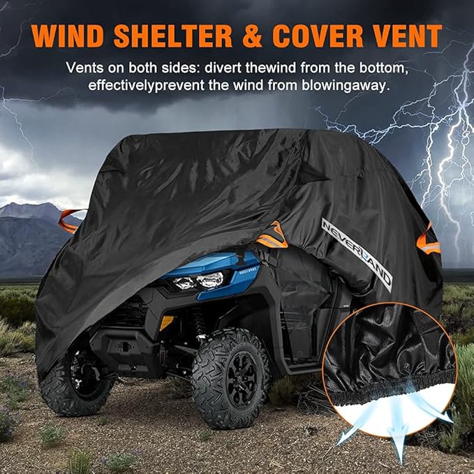 NEVERLAND UTV Cover, All-Weather Protection Side by Side Cover 2-3 Passenger