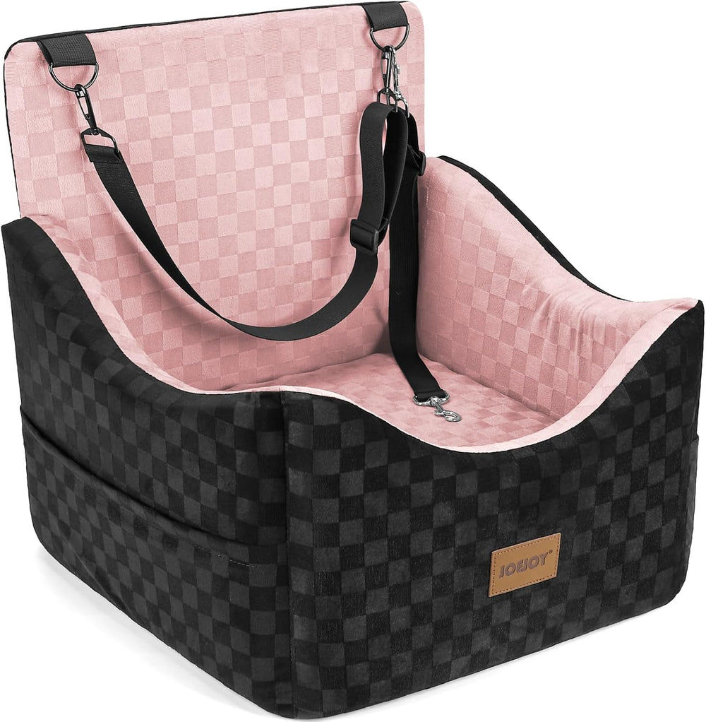 JOEJOY Elevated Dog Car Seat for Small/Medium Dogs up to 35 lbs, Memory Foam ...